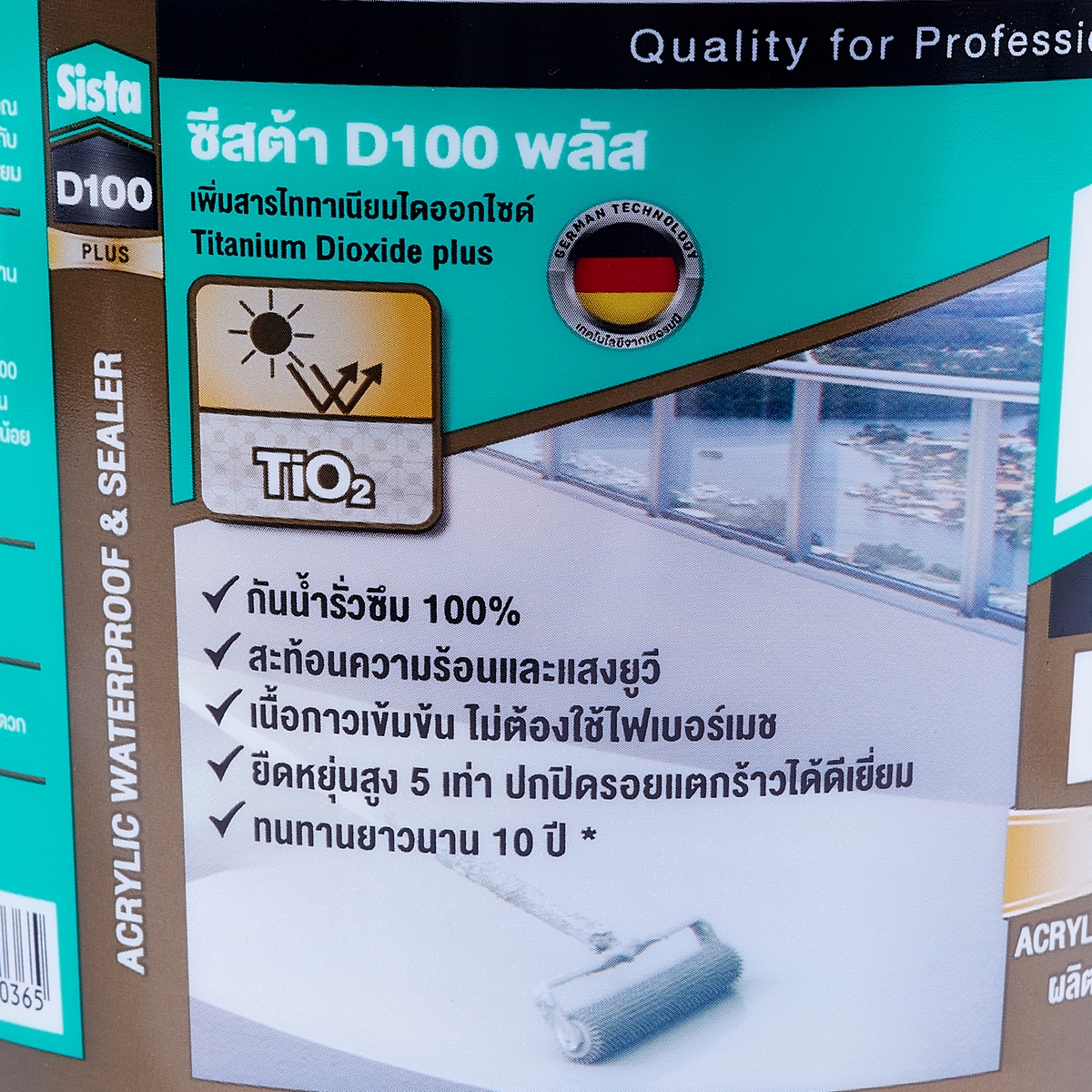อะคริลิค D100 พลัส 1 กก. (สีขาว) SISTA รูปที่ 4