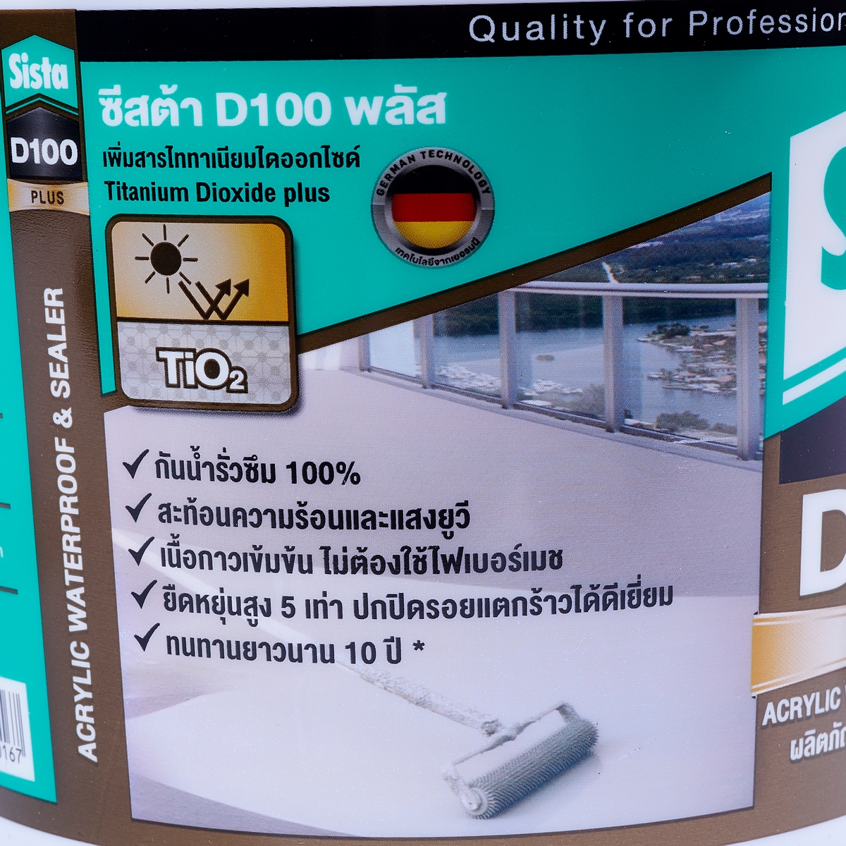 อะคริลิค D100 พลัส 2 กก. (สีขาว) SISTA รูปที่ 4