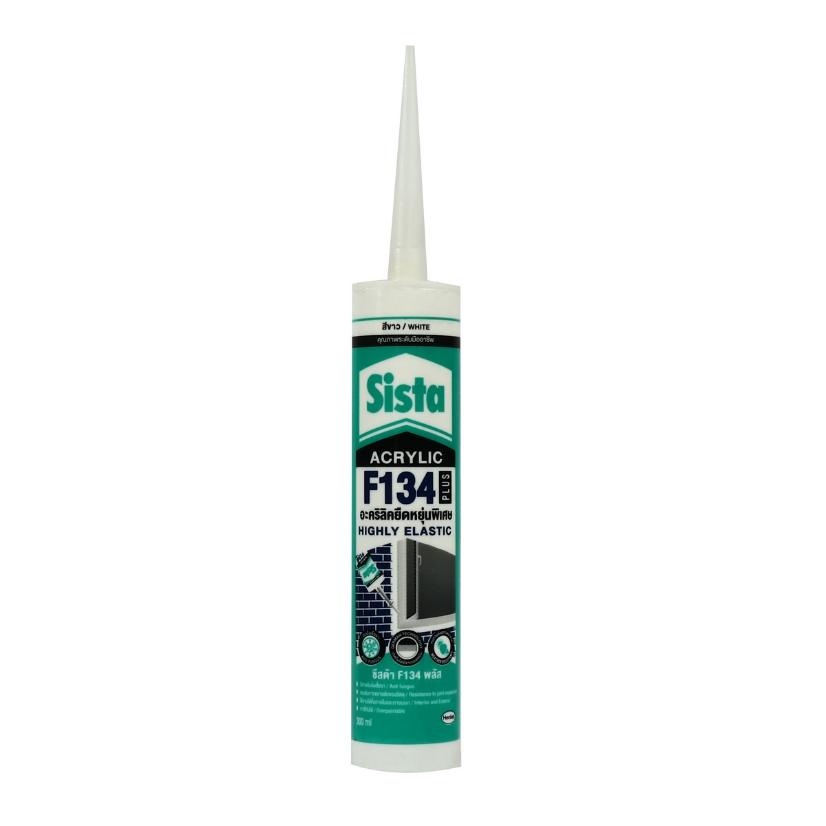 อะคริลิคยาแนว F134 พลัส 300 มล. (สีขาว) SISTA ราคา ฿169.2
