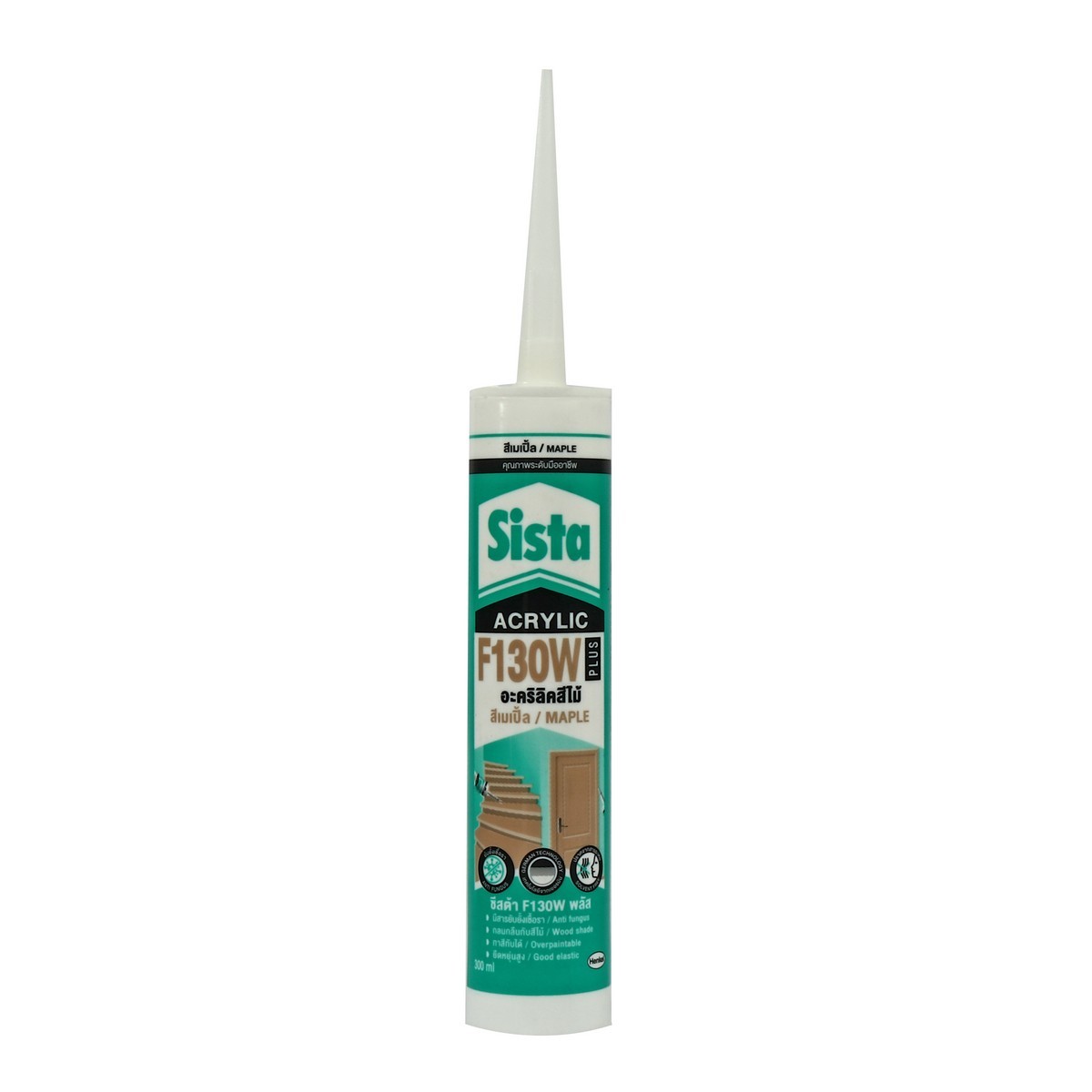 ยาแนวอะคริลิค(สีเมเปิ้ล)300มล SISTA รุ่น F130W PLUS ราคา ฿142.8