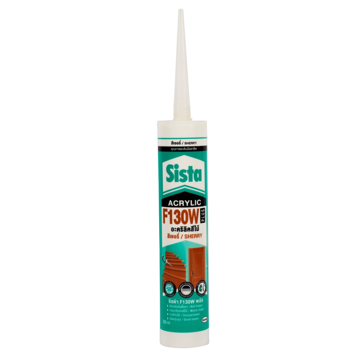ยาแนวอะคริลิค(สีเชอร์รี่)300 มล SISTA รุ่น F130WPLUS ราคา ฿142.8