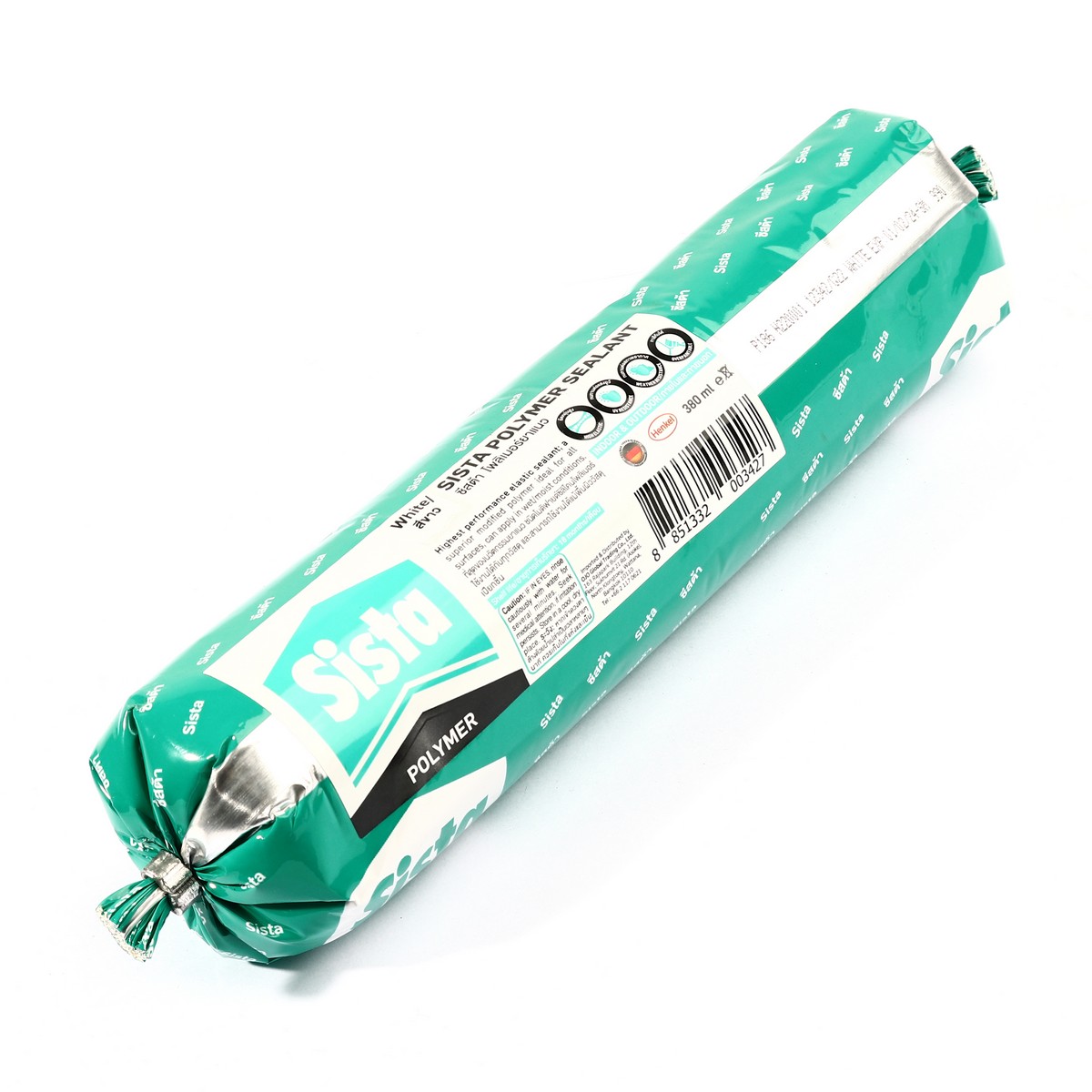 โพริเมอร์ยาแนว 380มล.(หลอดไส้กรอก) สีขาว SISTA ราคา ฿272.4