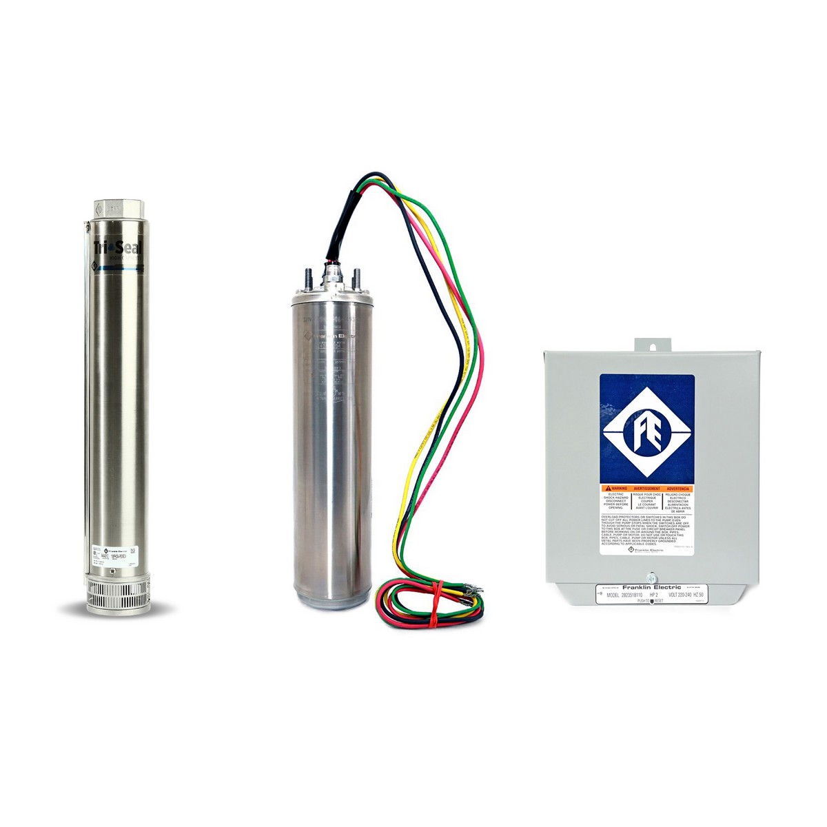 ชุด 2HP 12ใบ 220V 100FH2S4 W/Oฝาบ่อสายไฟ FRANKLIN ราคา ฿26,700