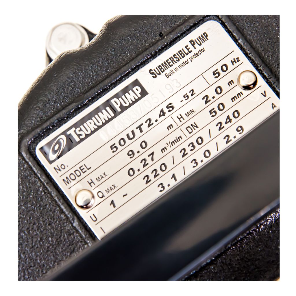 ปั๊มดูดโคลน TSURUMI รุ่น 50UT2.4S รูปที่ 4