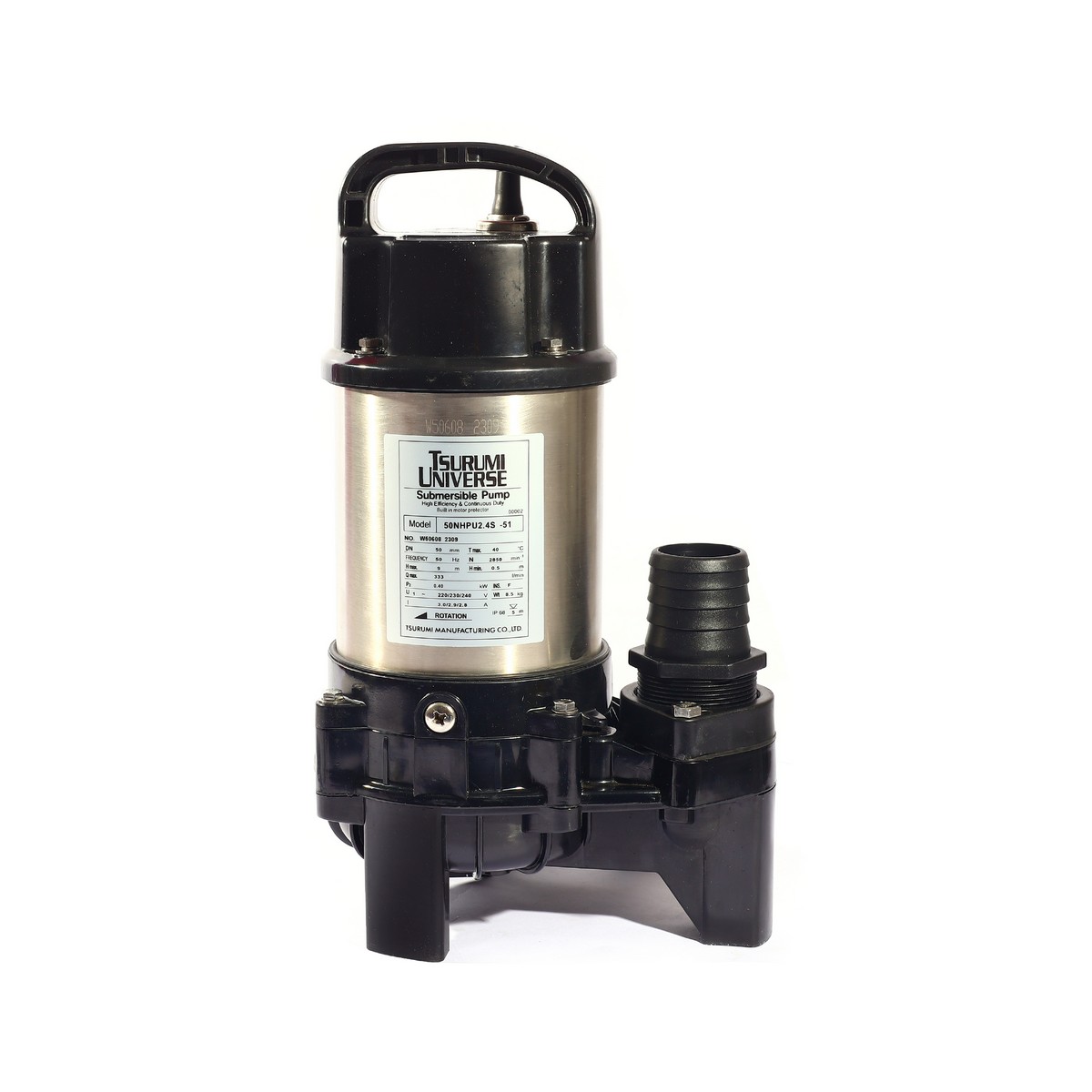 ปั๊มแช่ 50NHPU2.4S 0.4KW 220V. 2" TSURUMI รูปที่ 2