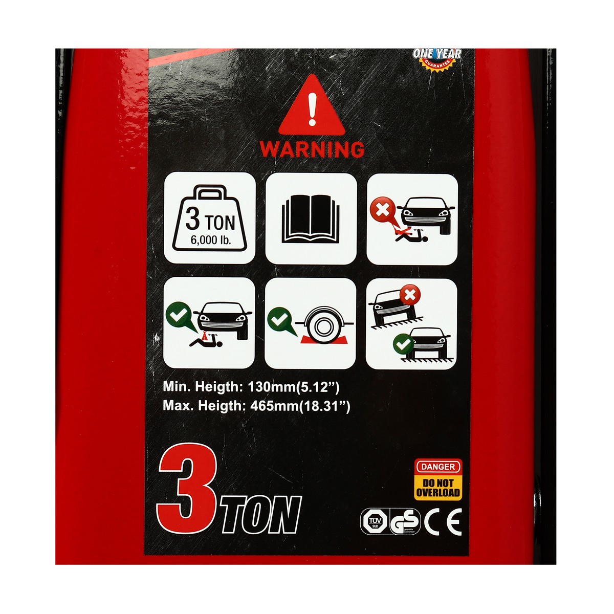 แม่แรงตะเข้ 3 TON T830025 MARATHON รุ่น T281-T830025 รูปที่ 4