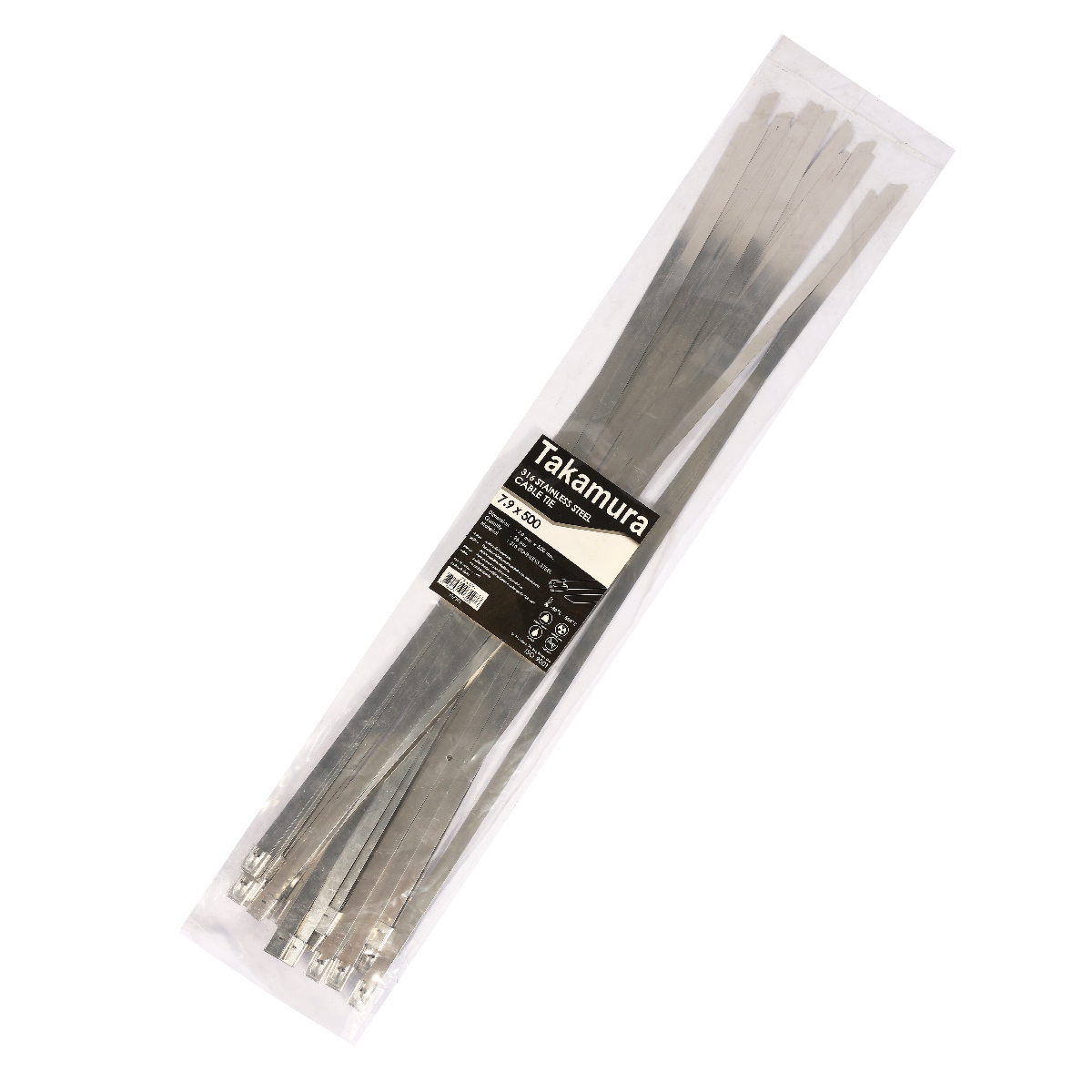 เคเบิ้ลไทร์ สแตนเลส(25 PCS/PACK) TAKAMURA ราคา ฿996
