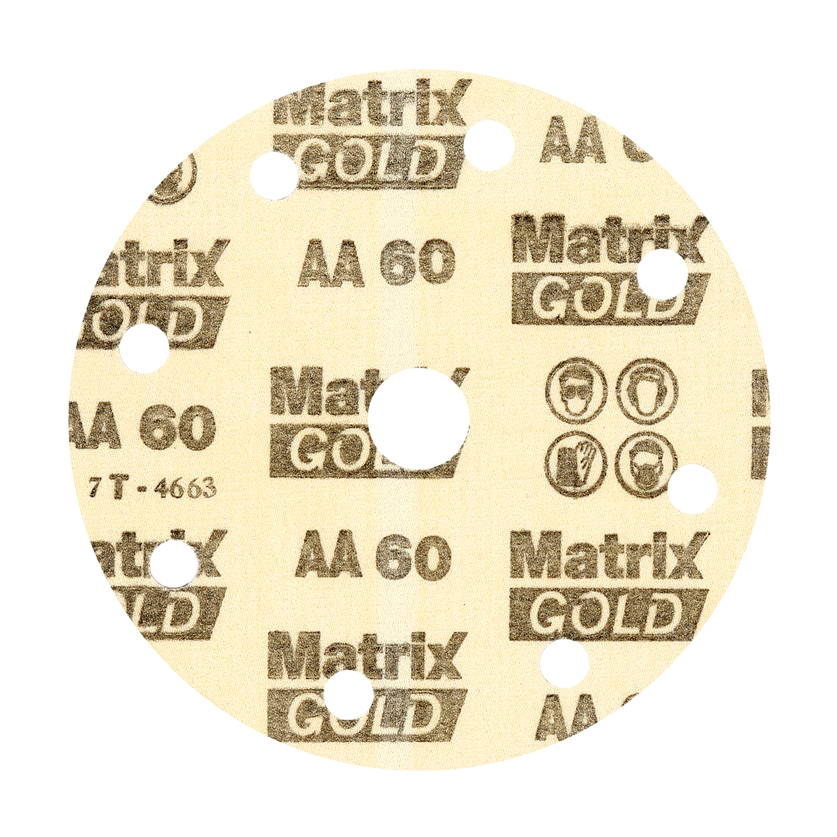 กระดาษทรายกลมสักหลาด 6"#60 MATRIX TOA รุ่น 6060 รูปที่ 2