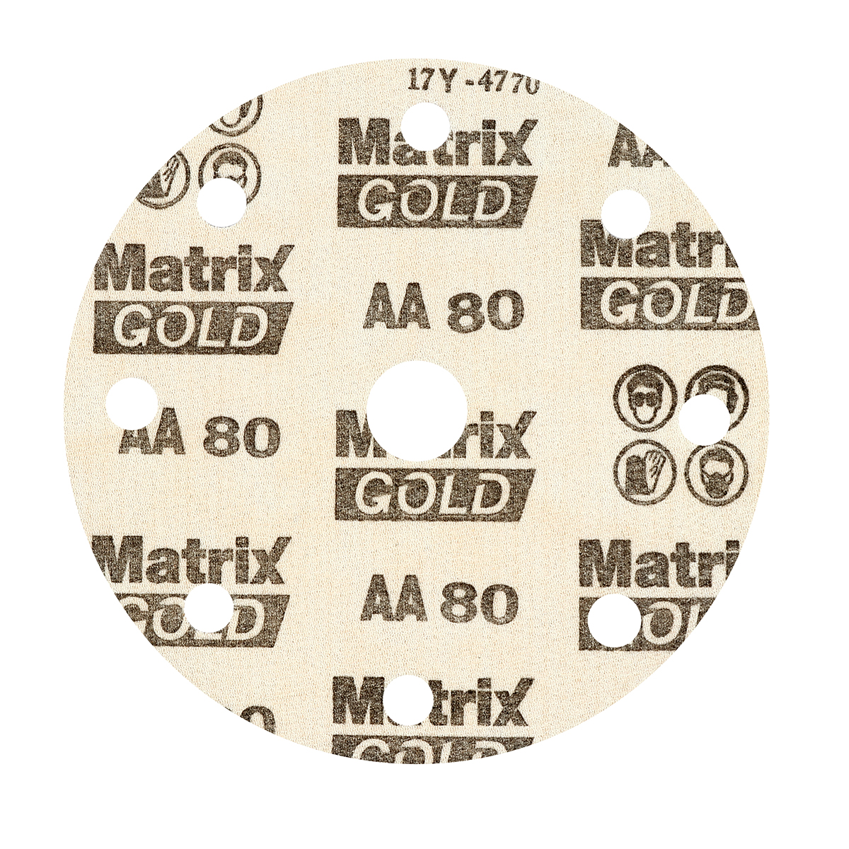กระดาษทรายกลมสักหลาด 6"#80 MATRIX TOA รุ่น T401-6080 รูปที่ 3