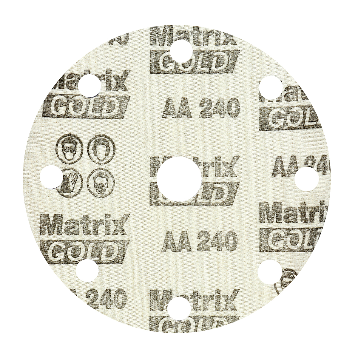 กระดาษทรายกลมสักหลาด 6"#240 MATRIX TOA รุ่น 6240 รูปที่ 3