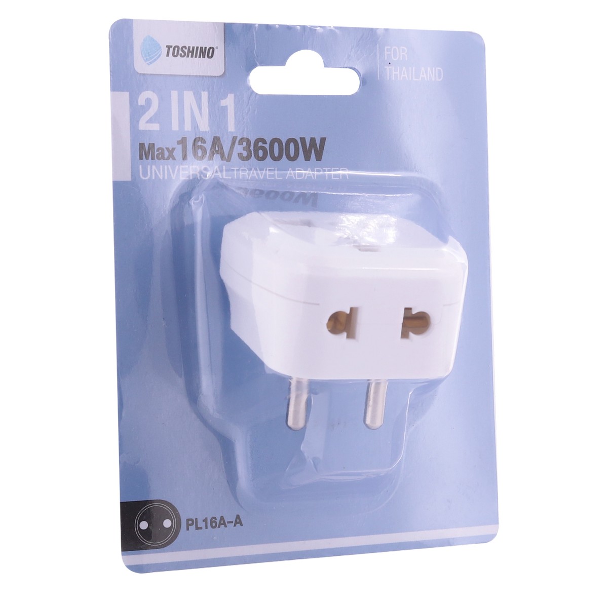 ปลั๊กแปลง 2IN 1 ขากลม 3500W 16A TOSHINO รุ่น PL16A-A รูปที่ 5