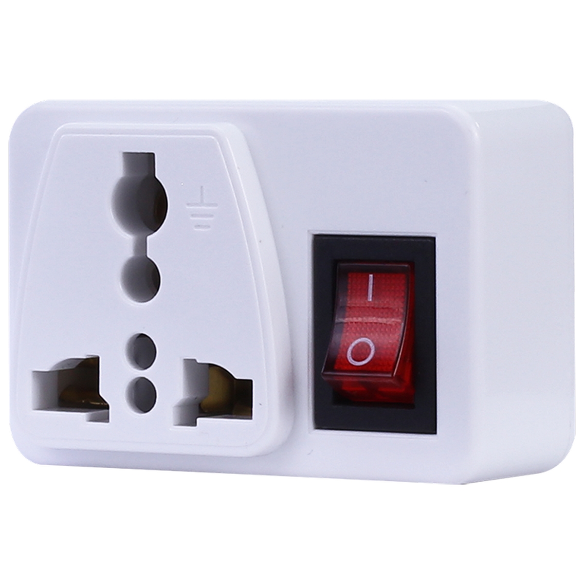 ปลั๊กแปลง2ขากลม 1สวิตช์ 10A 2000W TOSHINO รุ่น CO6S-A ราคา ฿55.2