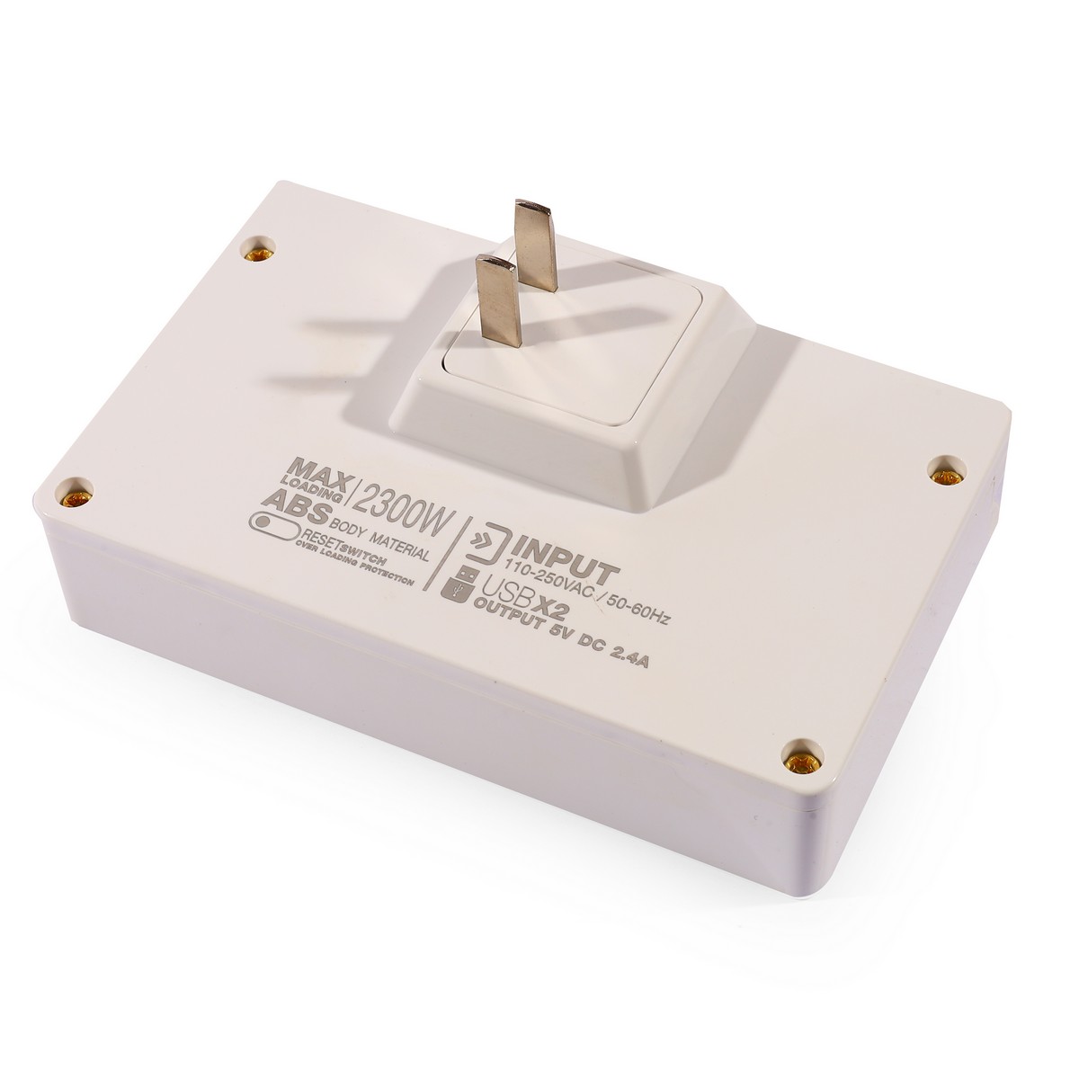 ปลั๊กแปลง 2 ช่อง+2 USB(2.4A) TOSHINO รุ่น TW-2USB รูปที่ 2