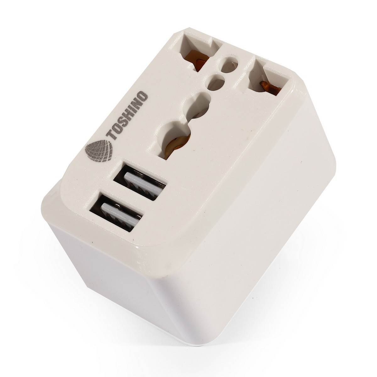 ปลั๊กแปลง 1 ช่อง 2 USB (2.1A) PU-E TOSHINO ราคา ฿160.8