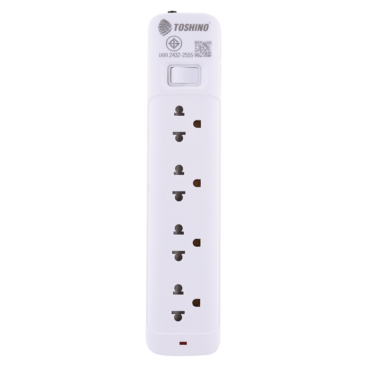 ปลั๊กรางไฟ 1 สวิตช์ 4 ช่อง 3 เมตร TOSHINO รุ่น SO-43 ราคา ฿228