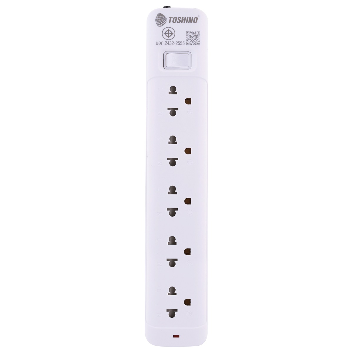 ปลั๊กรางไฟ 1 สวิตช์ 5 ช่อง 5 เมตร TOSHINO รุ่น SO-55 ราคา ฿294
