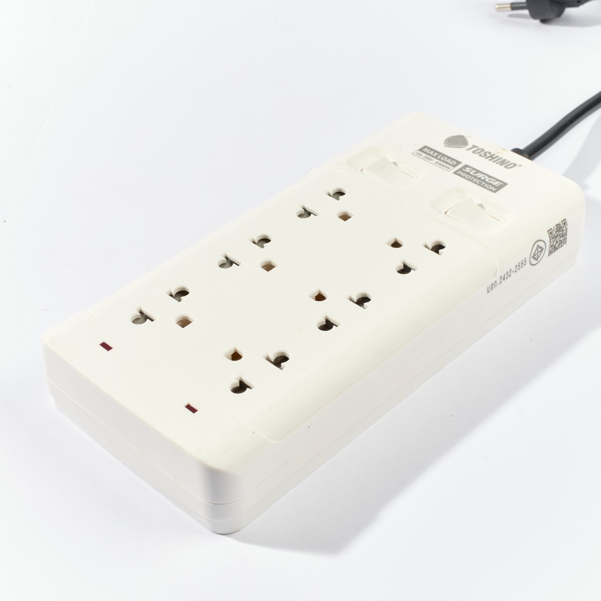 ปลั๊กรางไฟ 2 สวิตช์ 6 ช่อง 3 เมตร TOSHINO รุ่น SOD-63 รูปที่ 3