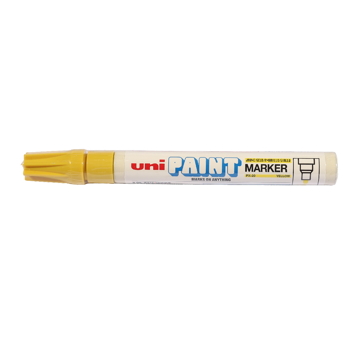 เพ้นท์มาร์คเกอร์-เหลือง(184278) UNI MITSUBISHI รุ่น PX-20 รูปที่ 2