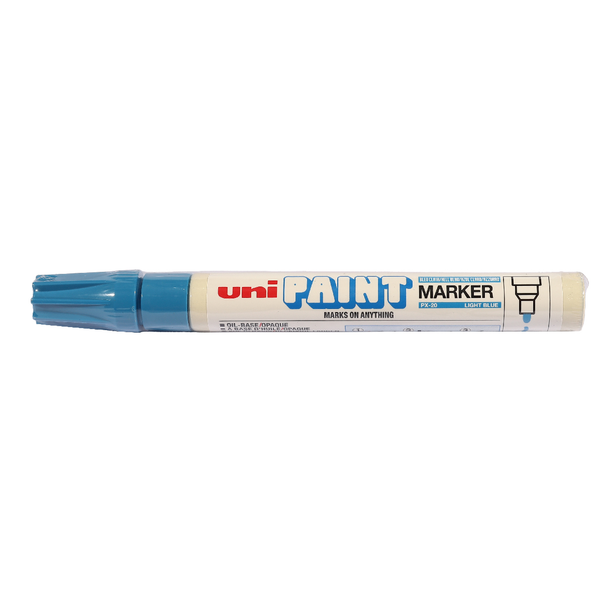 เพ้นท์มาร์คเกอร์-ฟ้า(184315) UNI MITSUBISHI รุ่น PX-20 รูปที่ 2
