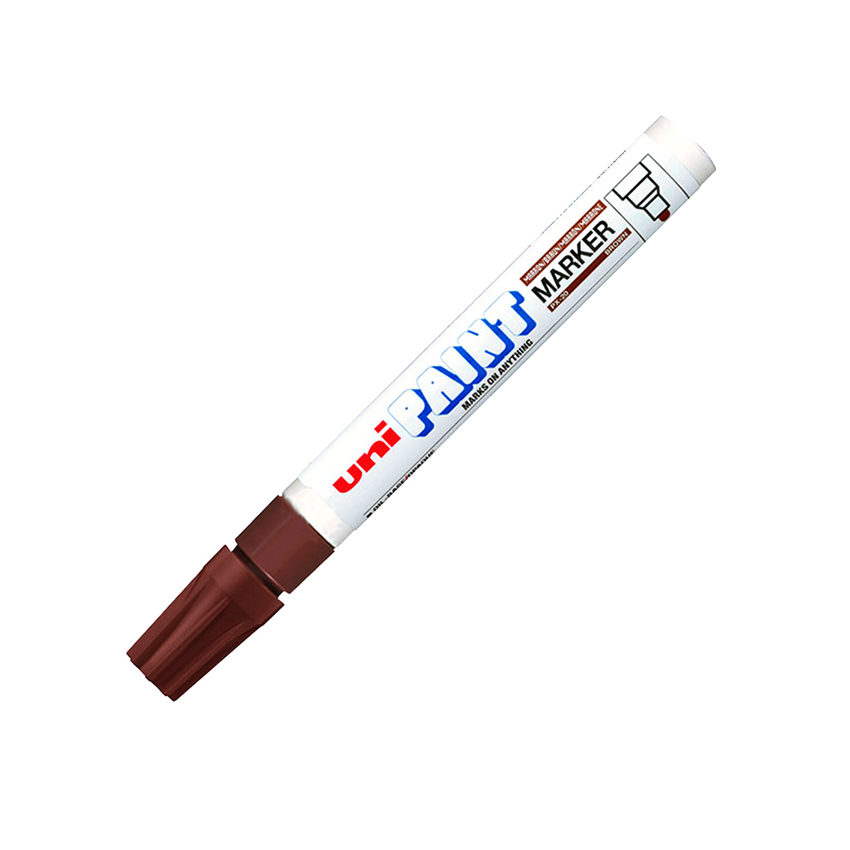 เพ้นท์มาร์คเกอร์-นํ้าตาล(184322) UNI MITSUBISHI รุ่น PX-20 ราคา ฿49.5