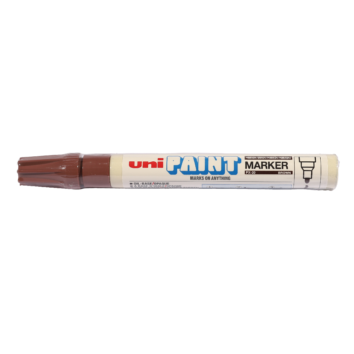 เพ้นท์มาร์คเกอร์-นํ้าตาล(184322) UNI MITSUBISHI รุ่น PX-20 รูปที่ 2