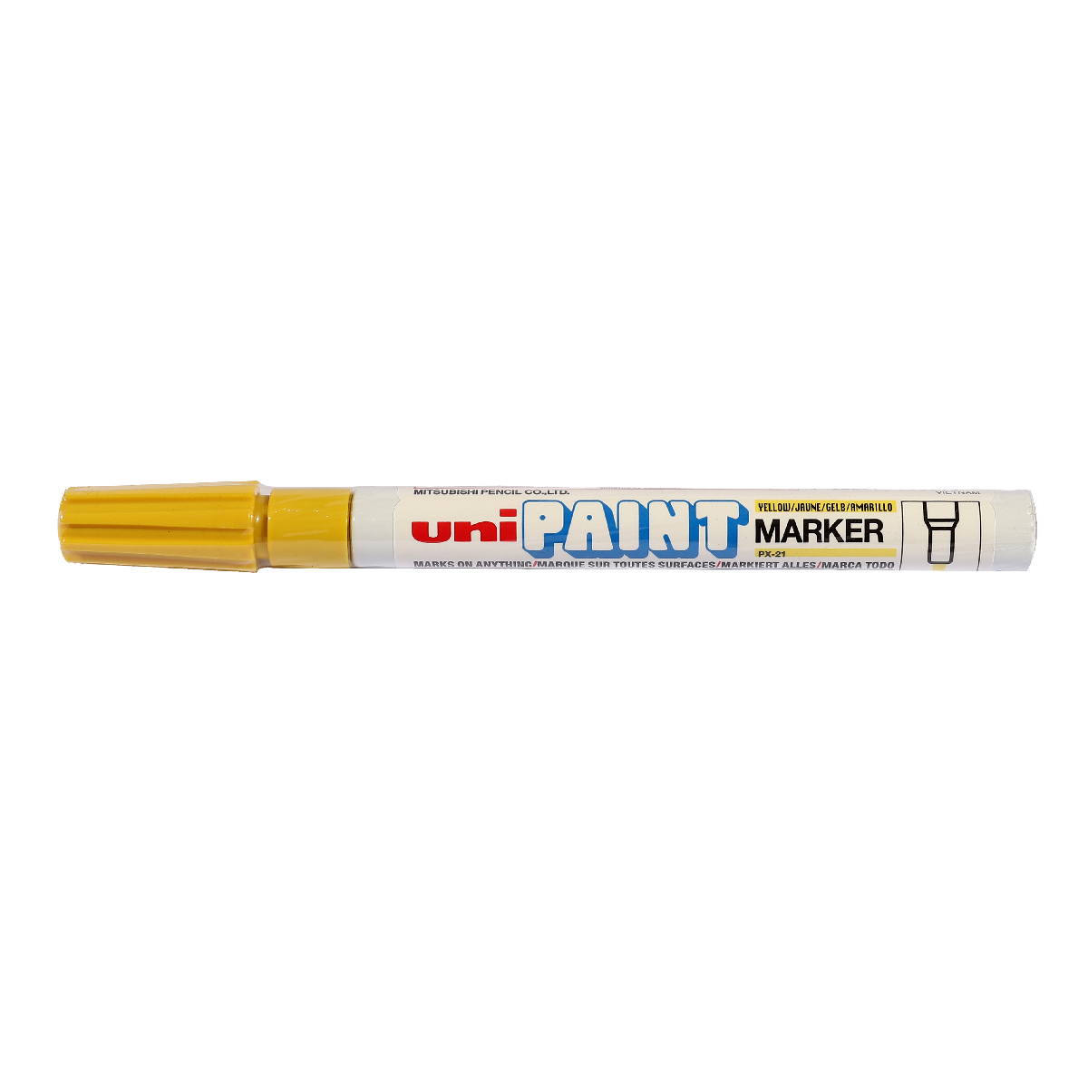 เพ้นท์มาร์คเกอร์-สีเหลือง(184131) UNI MITSUBISHI รุ่น PX-21 รูปที่ 2