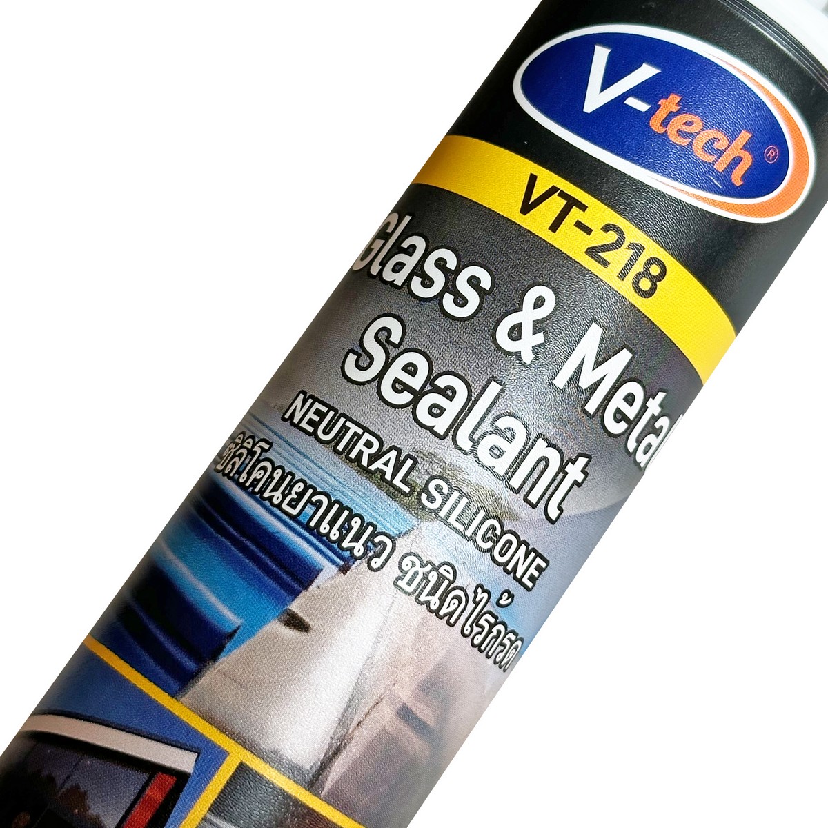 ซิลิโคนไร้กรด สีใส 270 ML V-TECH รุ่น VT-218C(T) รูปที่ 3