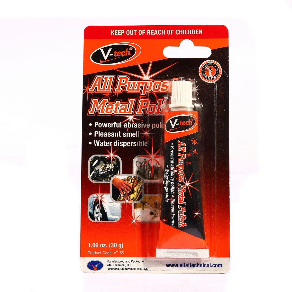 ขัด/ทำความสะอาดโลหะ 30G V-TECH รุ่น VT-551 ราคา ฿32.4