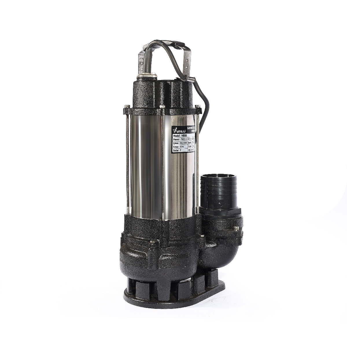 ปั๊มแช่น้ำเสีย 3"/ 1500W VALU รุ่น V1500 รูปที่ 2