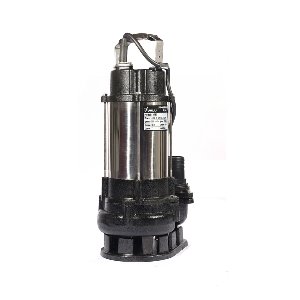 ปั๊มแช่น้ำเสีย 2"/ 750W VALU รุ่น V750 รูปที่ 3