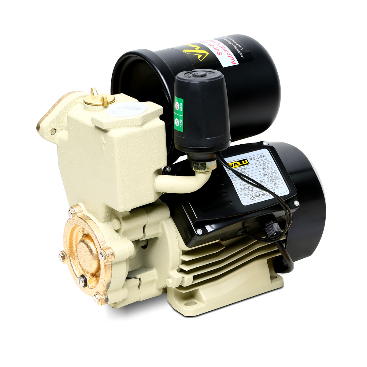 ปั๊มน้ำอัตโนมัติ 0.5HP VALU รุ่น Z-365AL รูปที่ 2