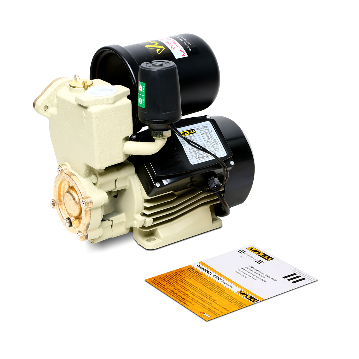 ปั๊มน้ำอัตโนมัติ 0.5HP VALU รุ่น Z-365AL ราคา ฿1,200