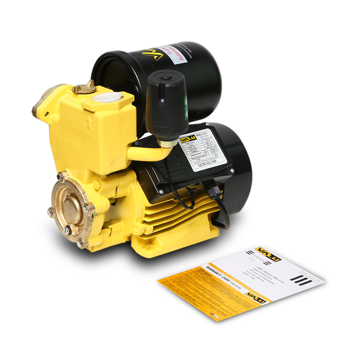 ปั๊มน้ำอัตโนมัติ 0.5HP (ทองแดง) VALU รุ่น Z-370A รูปที่ 4