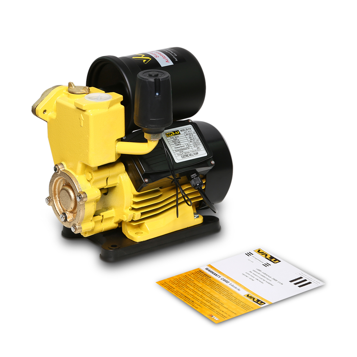 ปั๊มน้ำอัตโนมัติ 0.5HPทองแดง+ฐาน VALU รุ่น ZB-370A รูปที่ 4