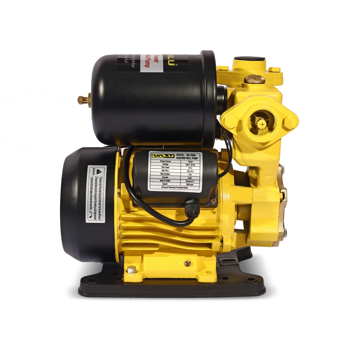 ปั๊มน้ำอัตโนมัติ ทองแดง+ฐาน VALU รุ่น ZB-750A รูปที่ 2