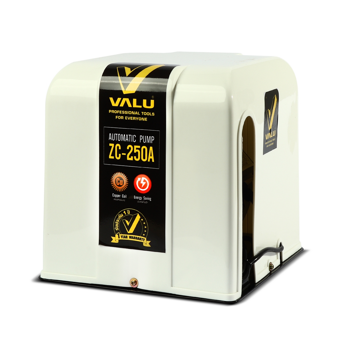 ปั๊มน้ำอัตโนมัติ 370Wพร้อมฝาครอบ VALU รุ่น ZC-250A รูปที่ 2