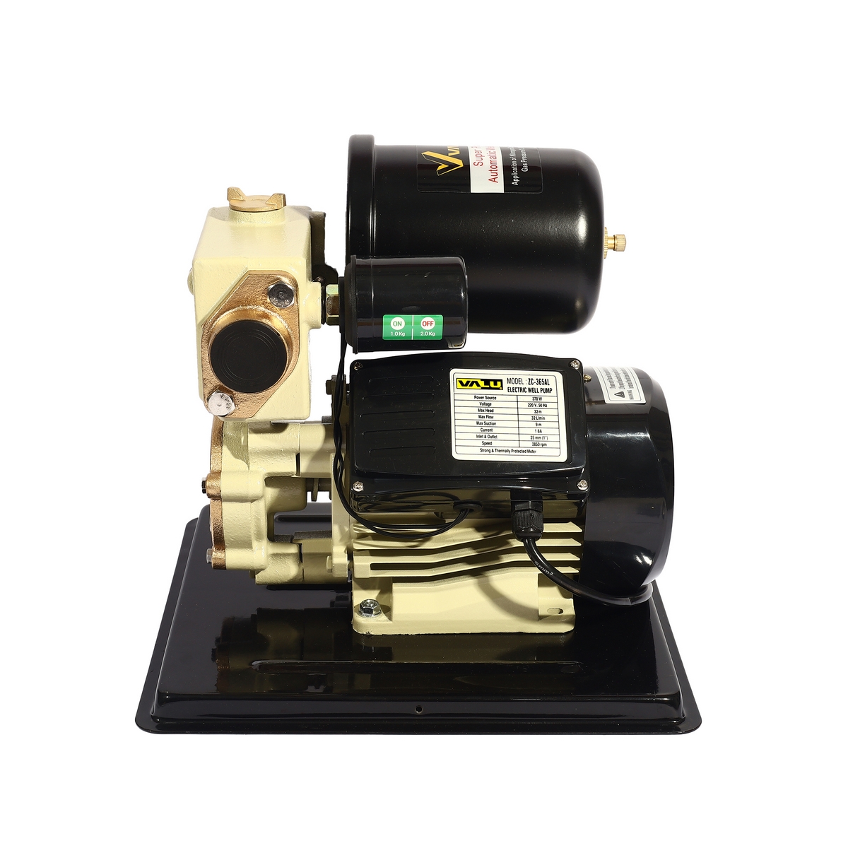 ปั๊มน้ำอัตโนมัติ พร้อมฝาครอบ VALU รุ่น ZC-365AL รูปที่ 3