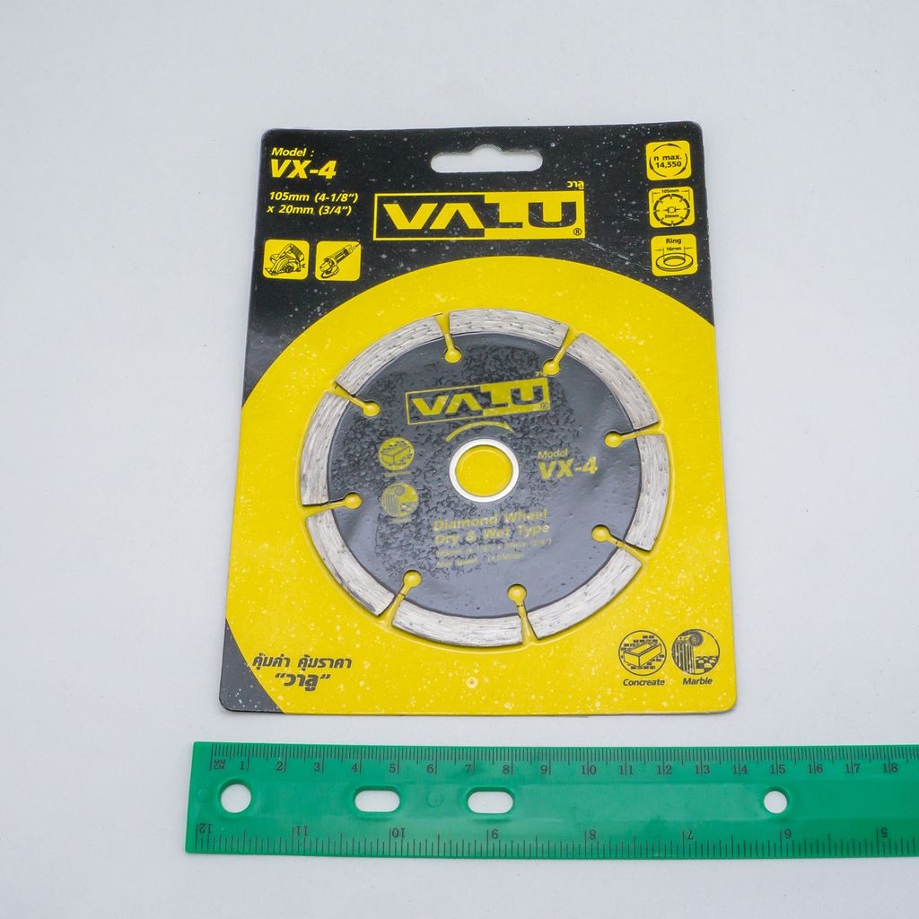 ใบเพชรตัดคอนกรีต,หินอ่อน 4" VALU รุ่น VX-4 ราคา ฿42