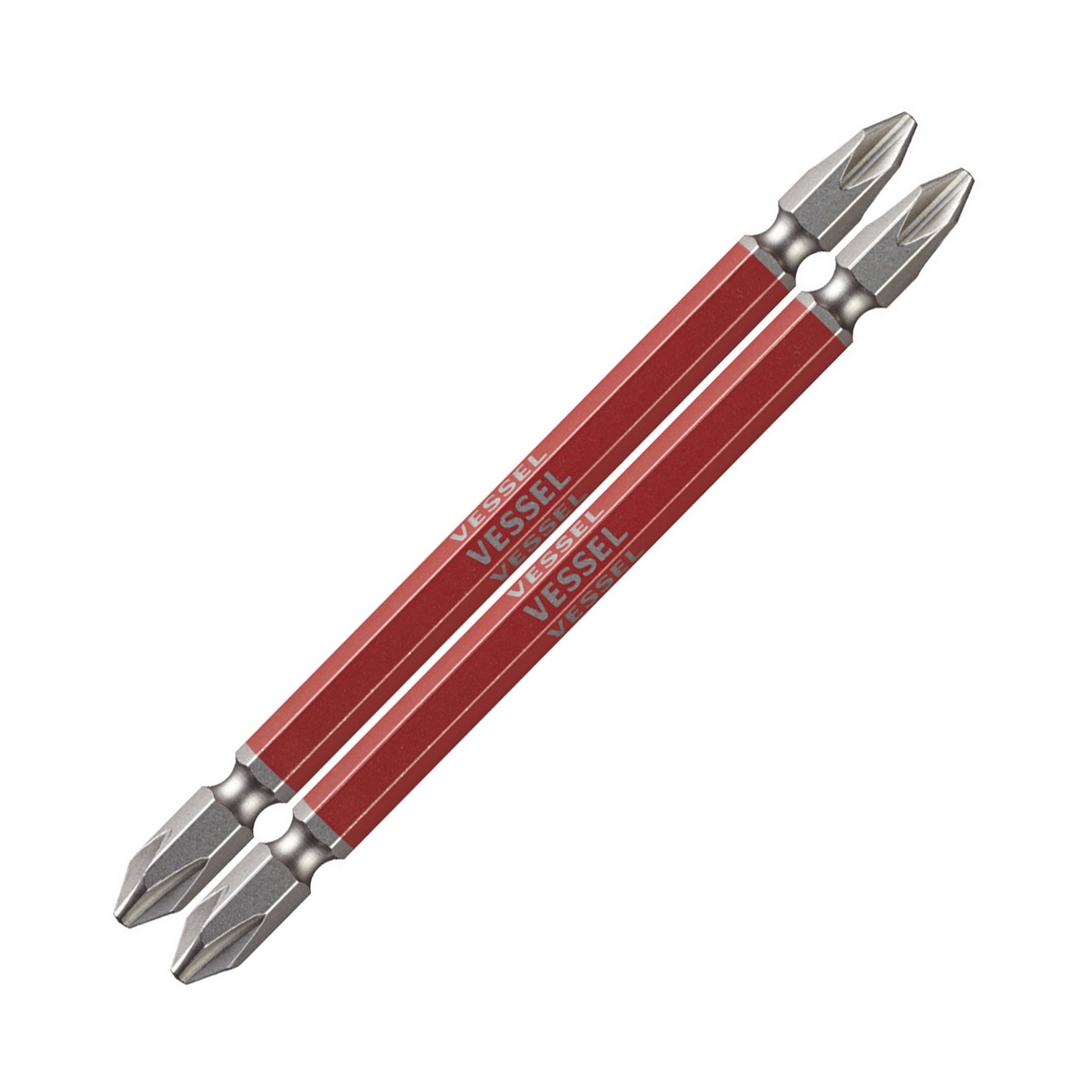 ดอกไขควงแฉก 2 หัว (2 ดอก/แพค) GS14 +2X110 VESSEL รุ่น GS142110 ราคา ฿136.8