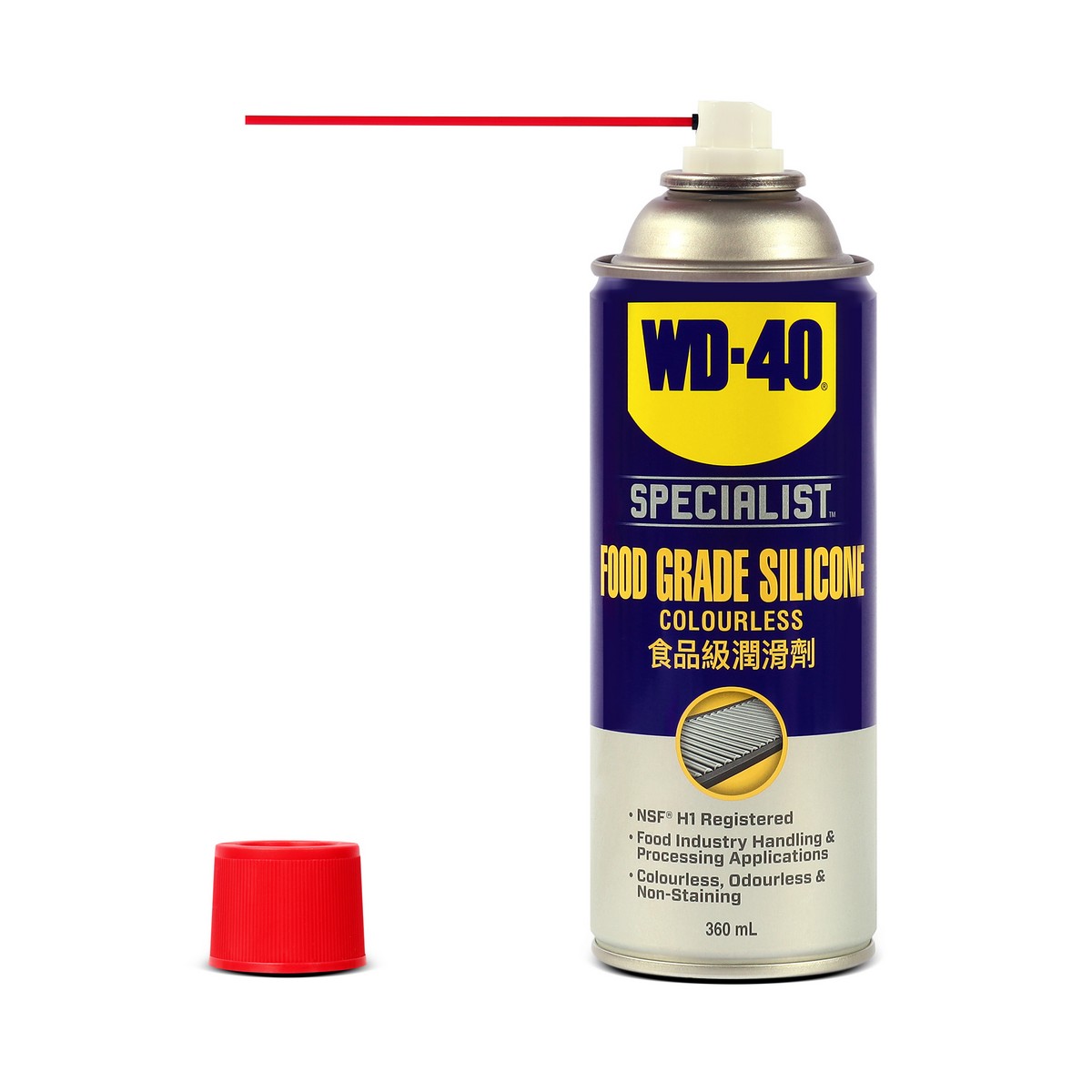 WD-40 SPECIALIST สเปรย์ซิลิโคนสำหรับหล่อลื่น เหมาะกับอุตสาหกรรมอาหาร (Food Grade Silicone Spray) ขนาด 360 มิลลิลิตร (ดับบลิวดี สี่สิบ สเปเชียลลิสต์) รูปที่ 5