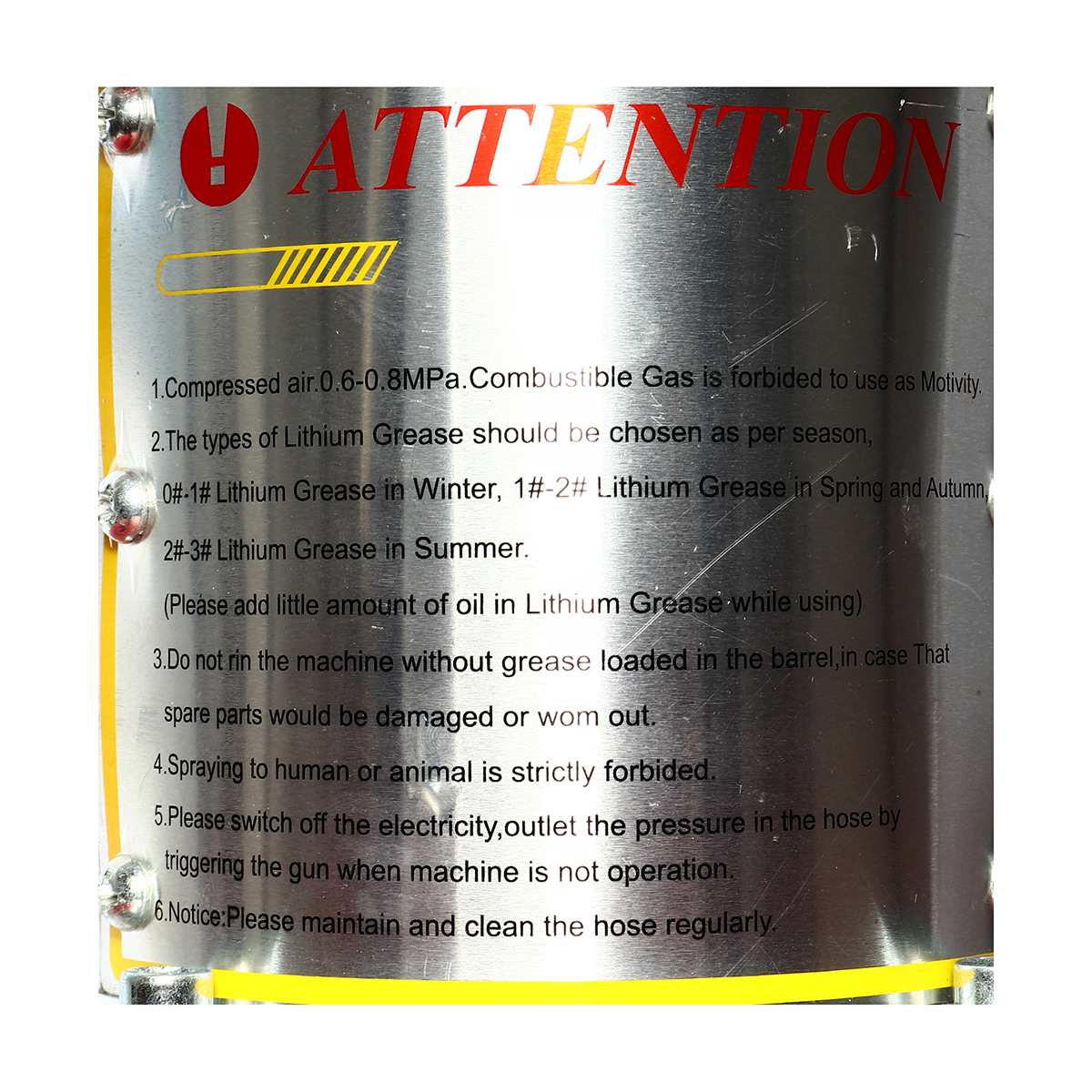 ถังอัดจาระบีใช้ลม 45L (50:1) WUFU รุ่น RH-5451G รูปที่ 2