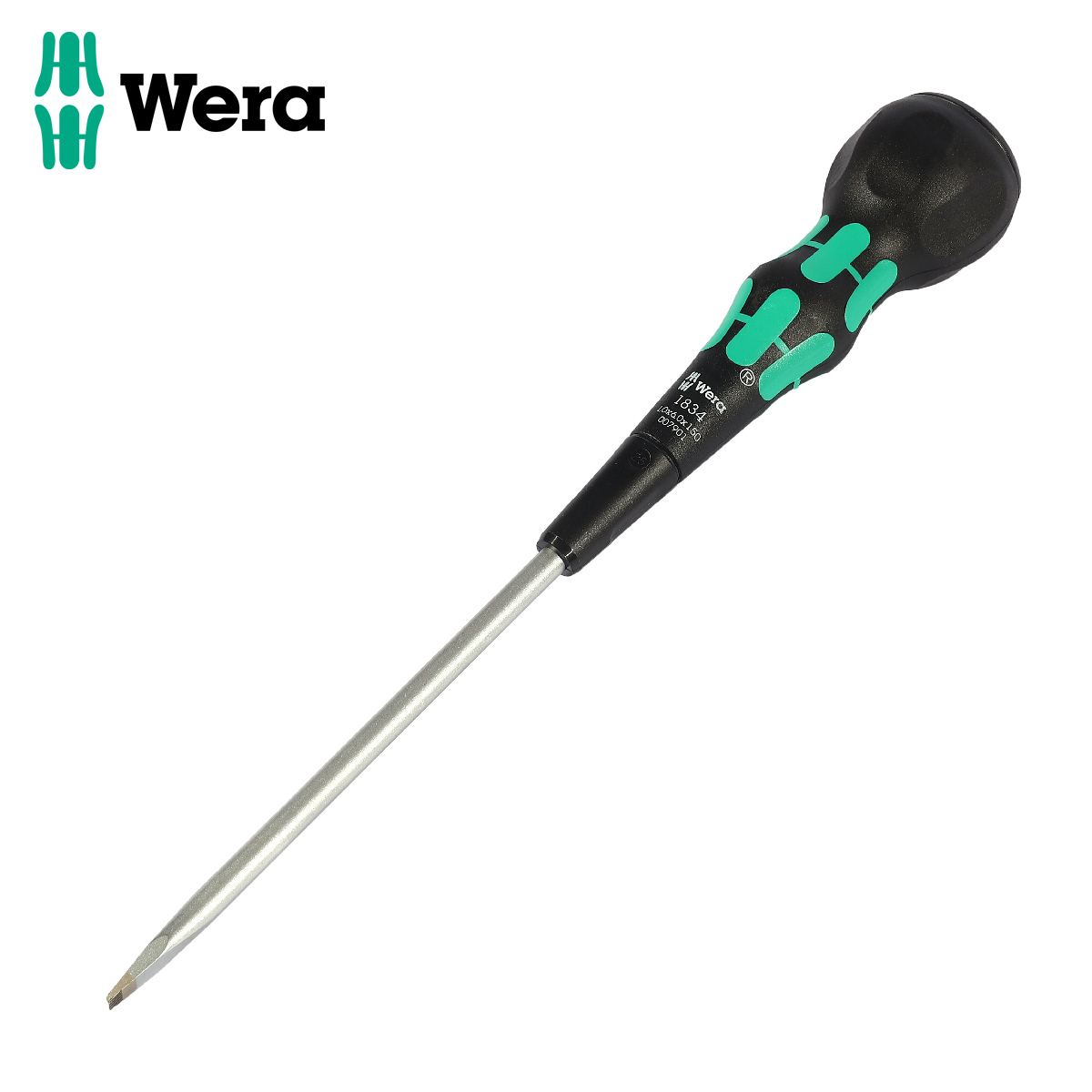 ไขควงบอลหัวแบน 1834 -1.0X6.0X150 มม WERA TOOLS ราคา ฿624