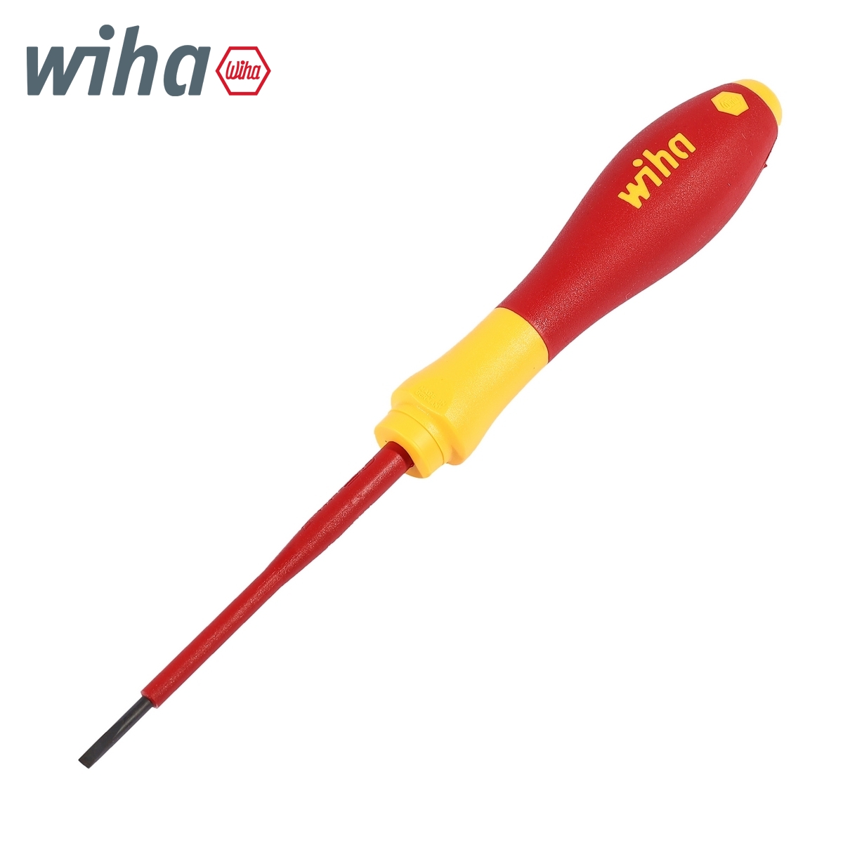ไขควงกันไฟSOFTFINISHหัวแบน 2.5X75มม WIHA รุ่น 320N ราคา ฿264
