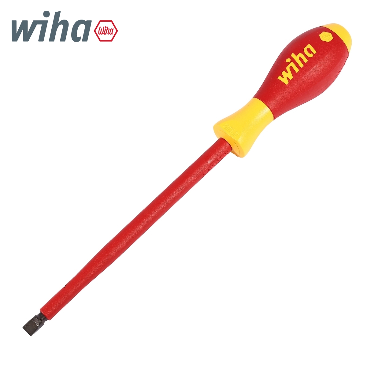 ไขควงกันไฟSOFTFINISHหัวแบน8X1.6X175 WIHA รุ่น 320N ราคา ฿564