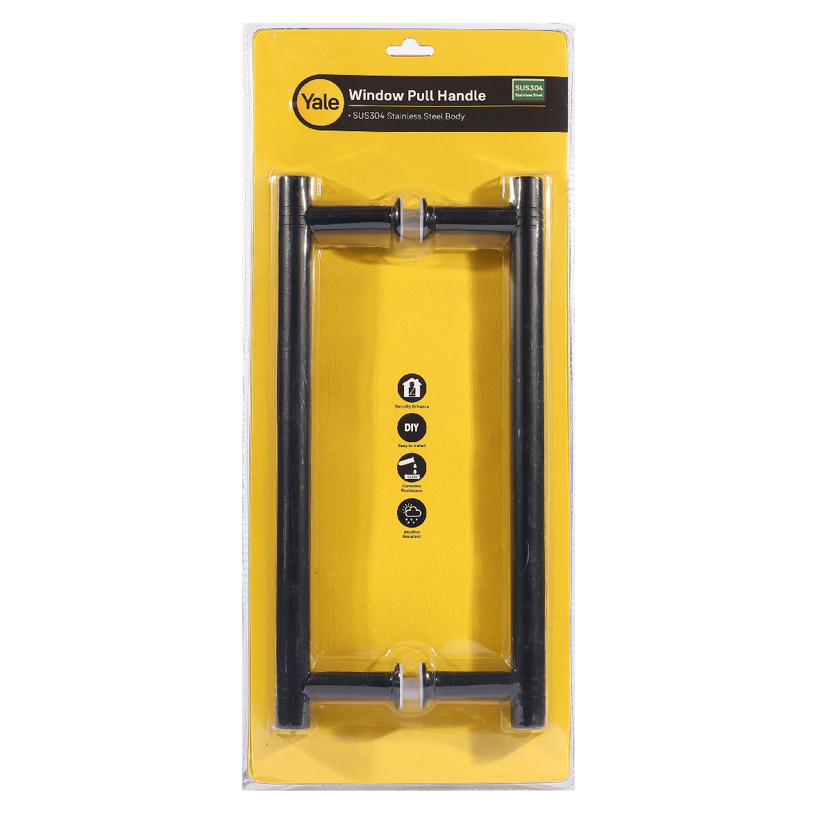 มือจับประตูสเตนเลส 30.5 ซม. YALE รุ่น WPM902305BLK ราคา ฿2,244