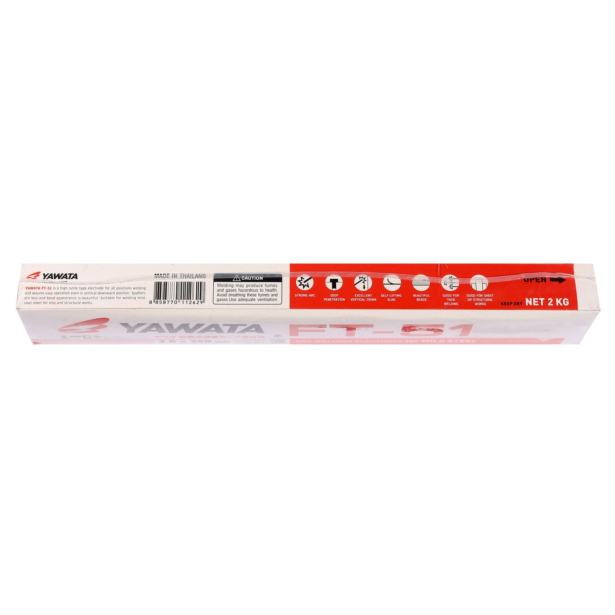 ลวดเชื่อมเหล็กเหนียว #2.6 MM. 2KG FT-51 YAWATA รุ่น FT51026 รูปที่ 4