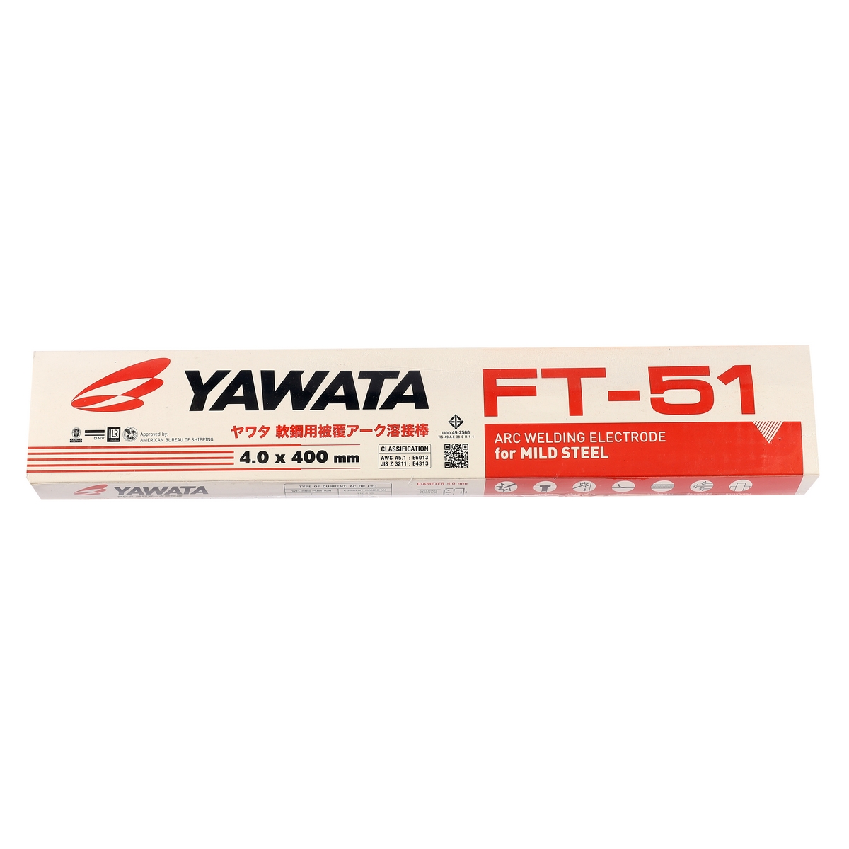 ลวดเชื่อมเหล็กเหนียว #4 MM. 5KG FT-51 YAWATA รุ่น FT51040 รูปที่ 3