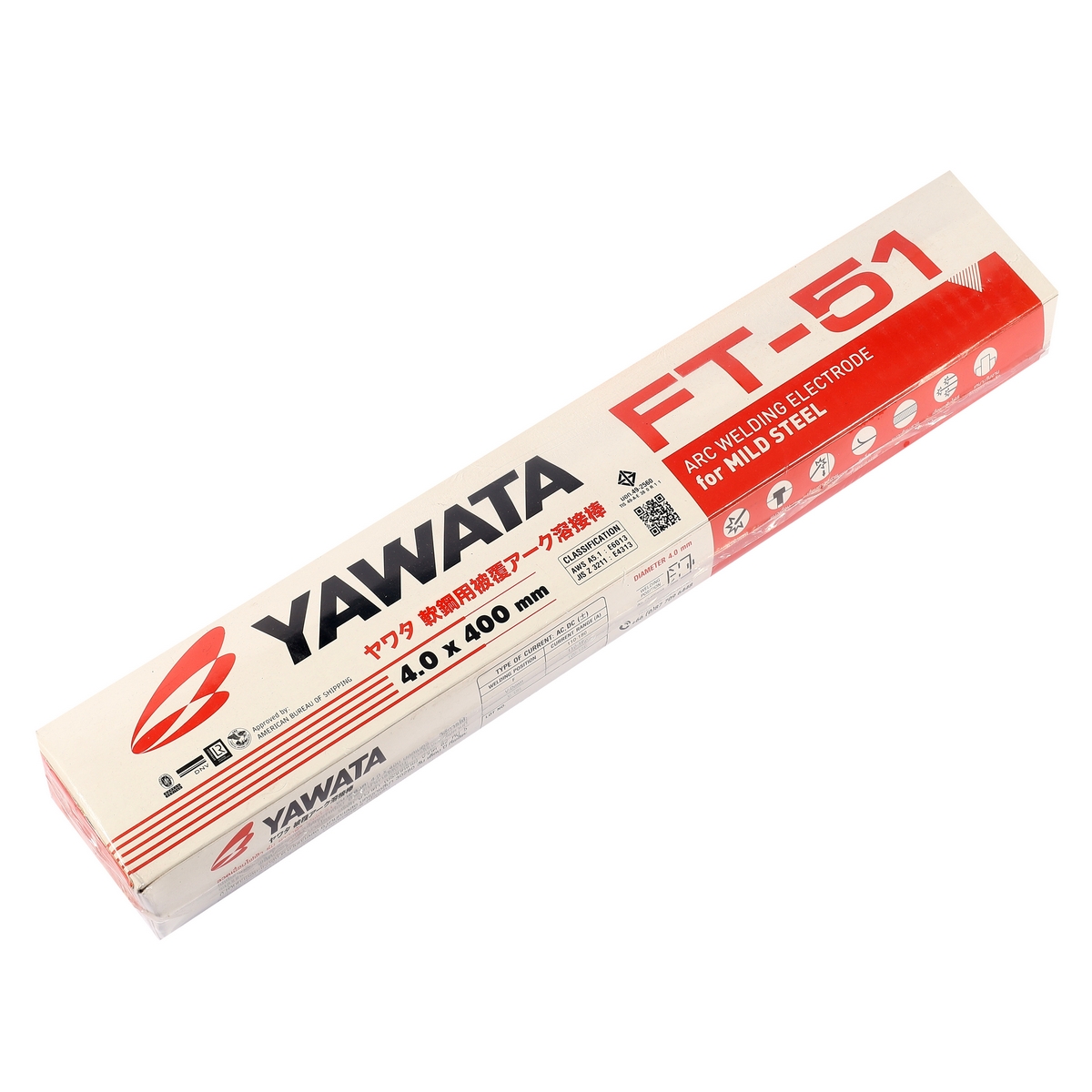 ลวดเชื่อมเหล็กเหนียว #4 MM. 5KG FT-51 YAWATA รุ่น FT51040 รูปที่ 2