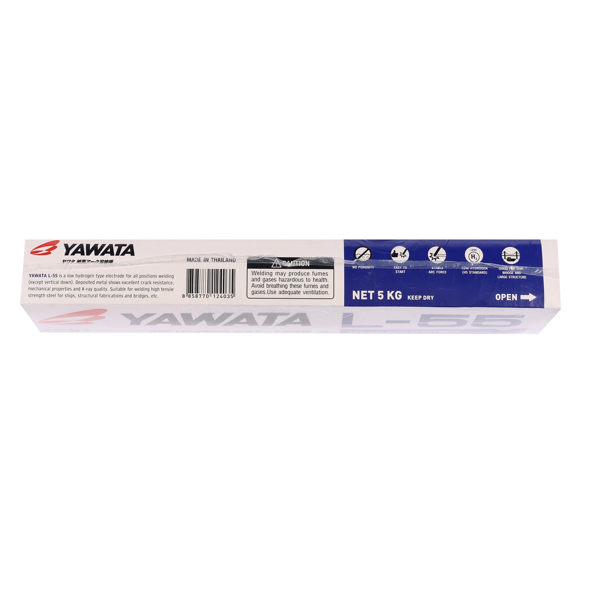 ลวดเชื่อมแรงดึงสูง #3.2 MM. 5KG L-55 YAWATA รุ่น L55032 รูปที่ 4