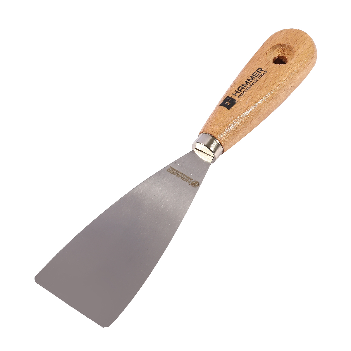 เกรียงโป๊วสี เหล็กคาร์บอน 2" ด้ามไม้ ZZ(ในนี้) ราคา ฿36